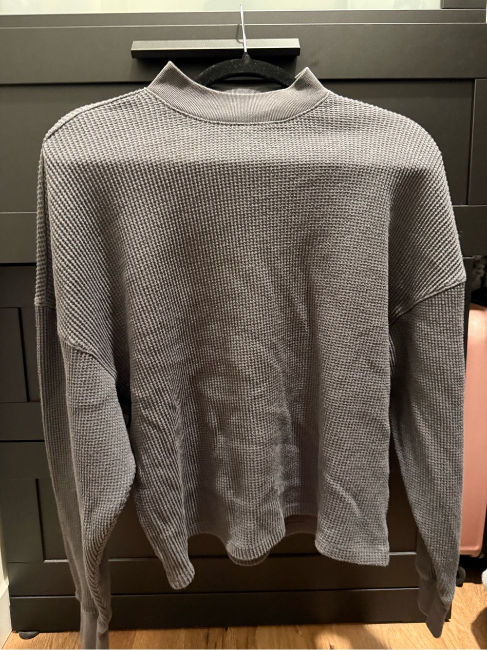 Dark gray abercrombie mockneck